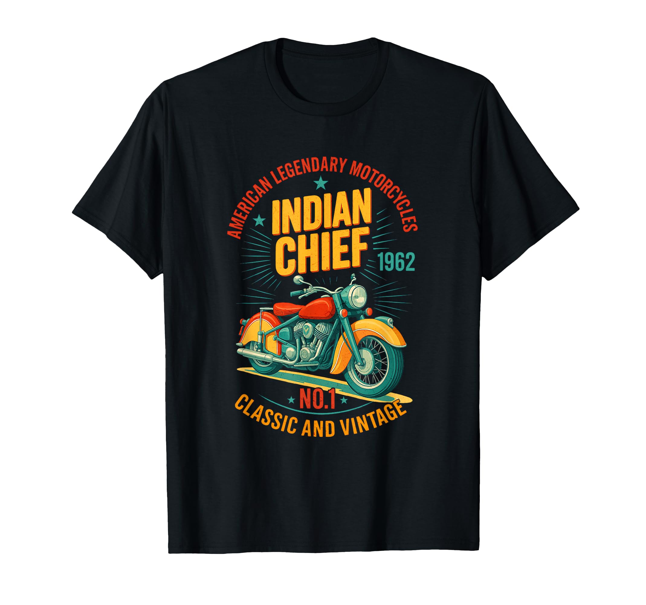 American Legendary Motorcycle And T-Shirt - Fun Novelty Design for Adults - T-Shirt, Sweatshirt, Hoodie