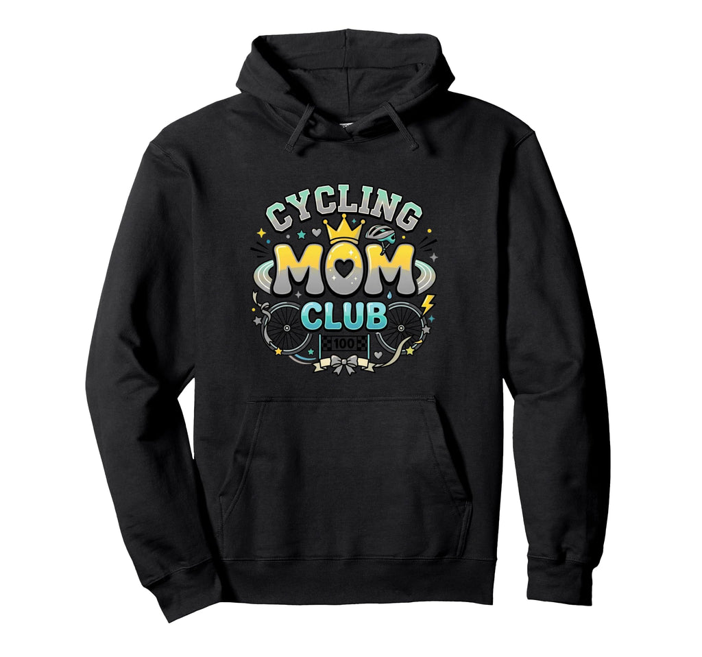 Cycling Mom Club Bike Hoodie - Minimalist Print for Adults - T-Shirt, Sweatshirt, Hoodie