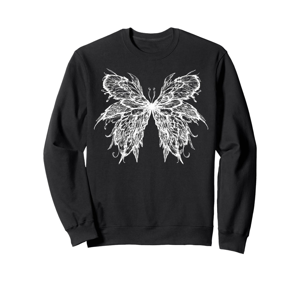 Ink Butterfly Nature Aesthetic Artwork Sweatshirt - Novelty Apparel Unisex - T-Shirt, Sweatshirt, Hoodie