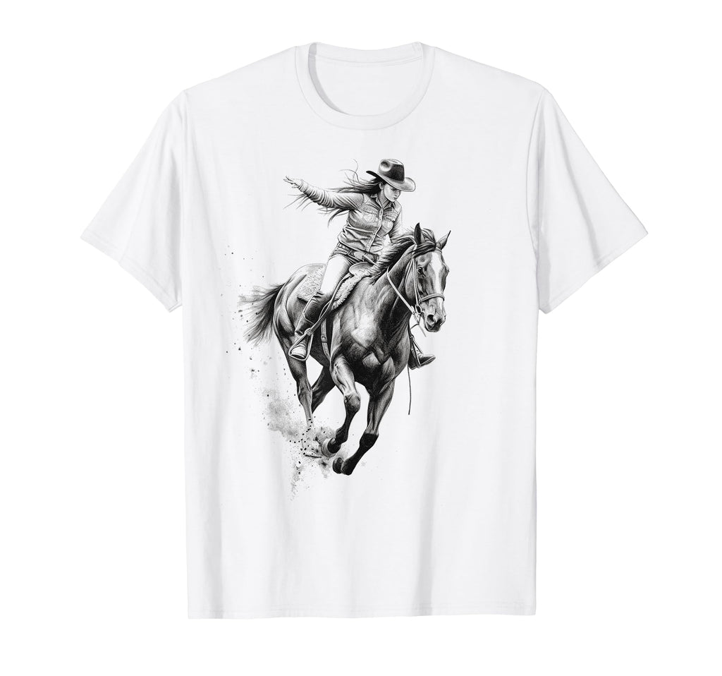 Cowboy Rodeo Horse Riding Usa Cowboy T-Shirt - Aesthetic Graphic Unisex - T-Shirt, Sweatshirt, Hoodie