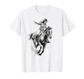 Cowboy Rodeo Horse Riding Usa Cowboy T-Shirt - Aesthetic Graphic Unisex - T-Shirt, Sweatshirt, Hoodie