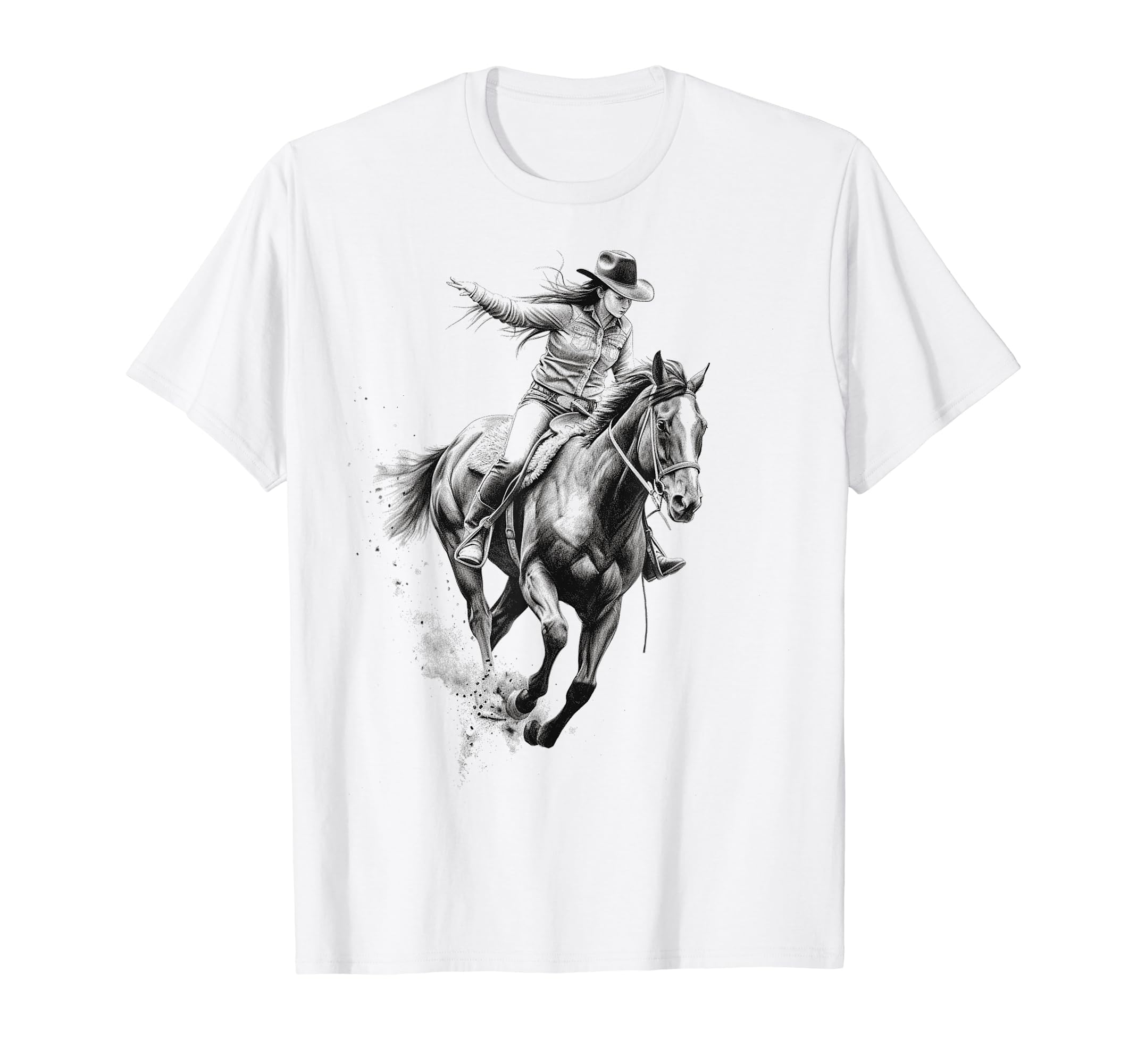 Cowboy Rodeo Horse Riding Usa Cowboy T-Shirt - Aesthetic Graphic Unisex - T-Shirt, Sweatshirt, Hoodie
