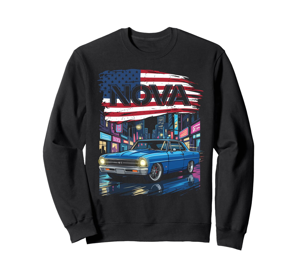 1967 67 Nova Ss Patriotic American Sweatshirt - Graphic Print Men Women - T-Shirt, Sweatshirt, Hoodie