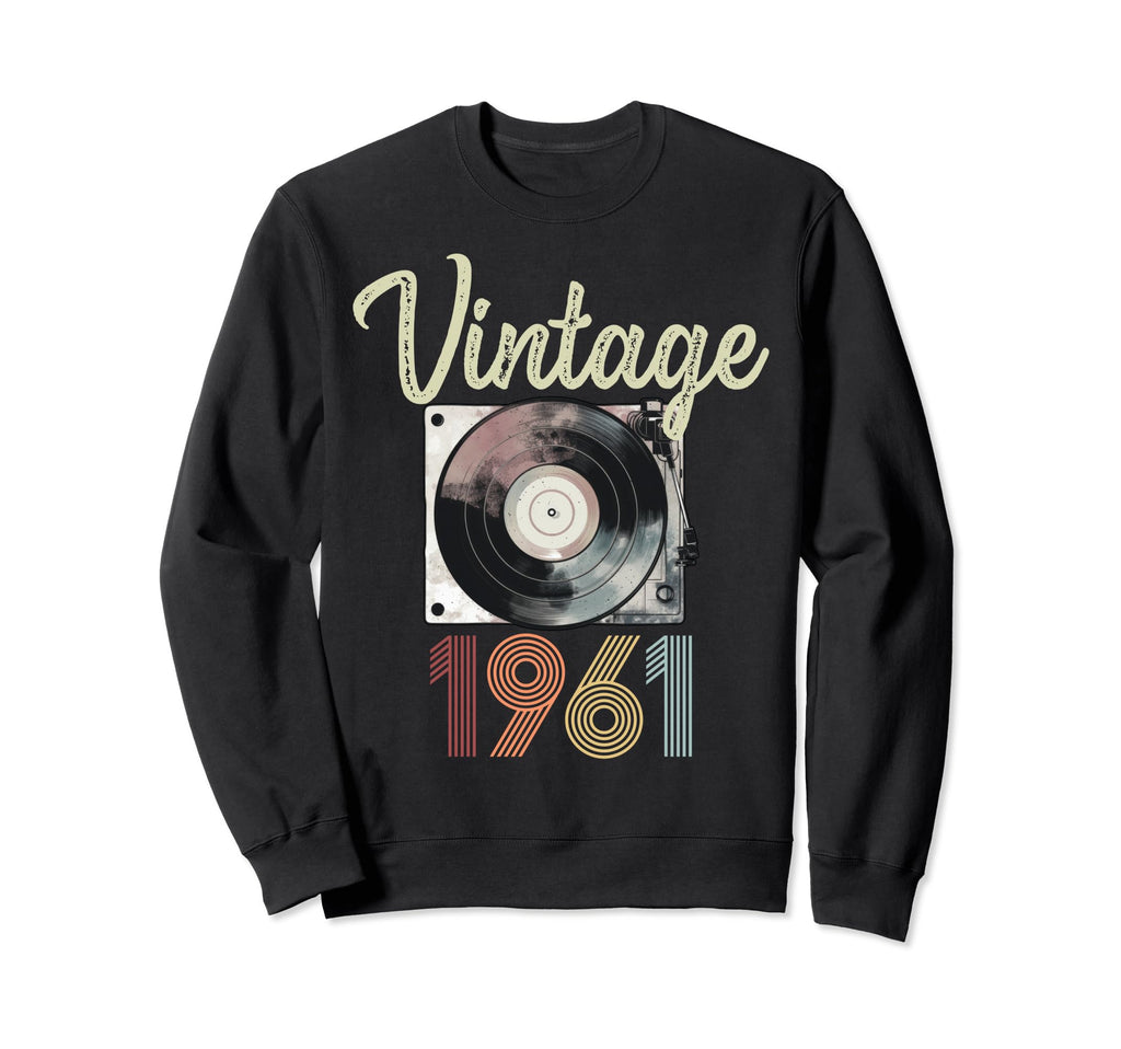 1961 Vinyl Record Player 63Rd Sweatshirt - Graphic Print for Adults - T-Shirt, Sweatshirt, Hoodie