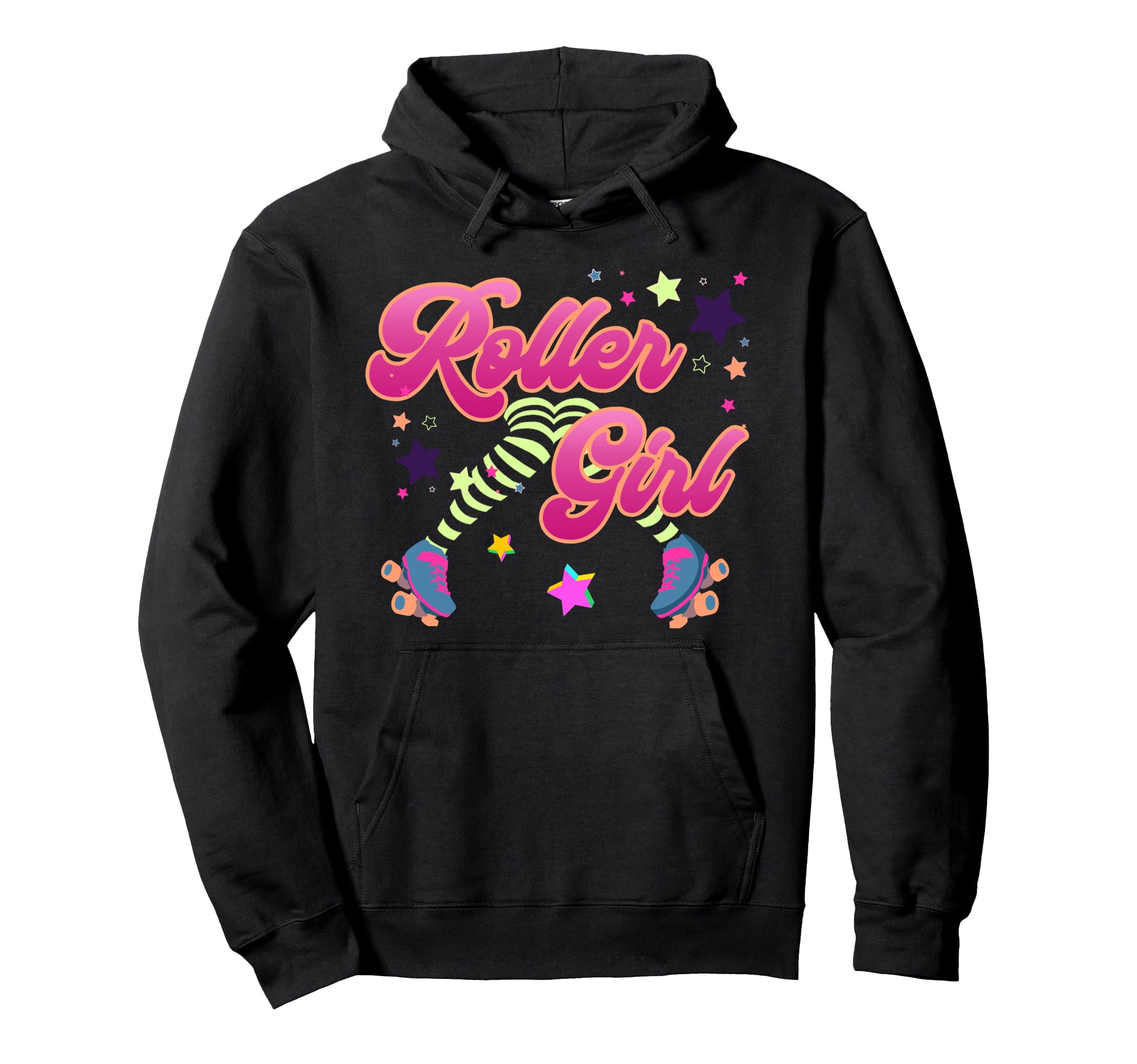 Roller Skating Party Supplies 70S 80S Hoodie - Trendy Graphic Unisex - T-Shirt, Sweatshirt, Hoodie