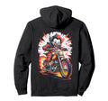 Clown Biker Riding Motorcycle Outfit Rider Hoodie - Novelty Apparel Unisex - T-Shirt, Sweatshirt, Hoodie