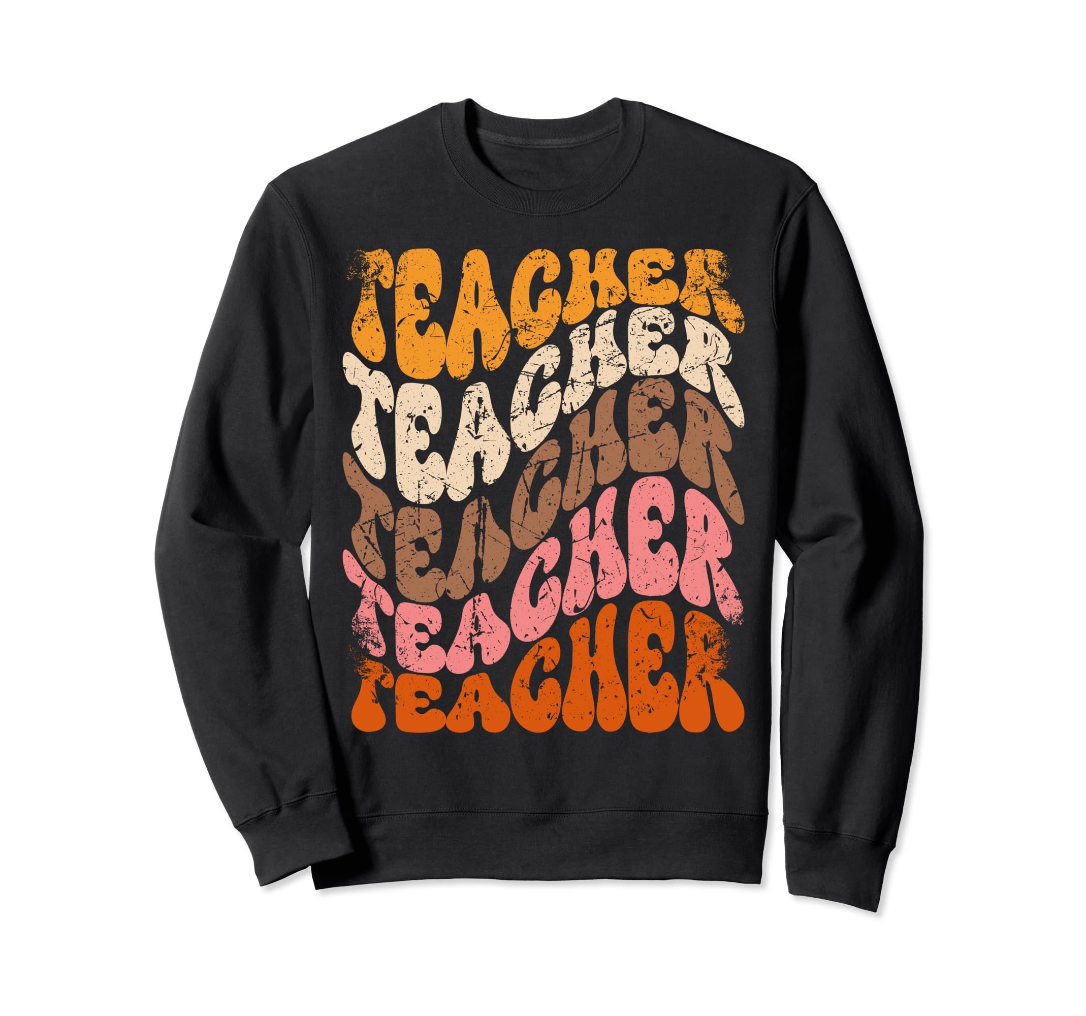 Elementary School Teacher Groovy Sweatshirt - Trendy Graphic for Adults - T-Shirt, Sweatshirt, Hoodie