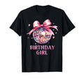 Birthday Coquette Bow Disco Ball Funny T-Shirt - Fun Novelty Design Unisex - T-Shirt, Sweatshirt, Hoodie