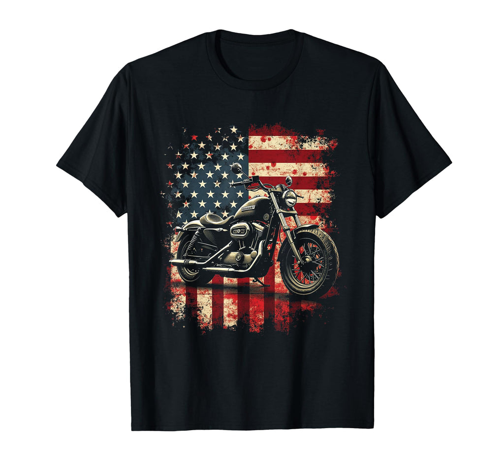 Motorcycle Flag Gift Sweatshirt - Streetwear Style for Adults - T-Shirt, Sweatshirt, Hoodie