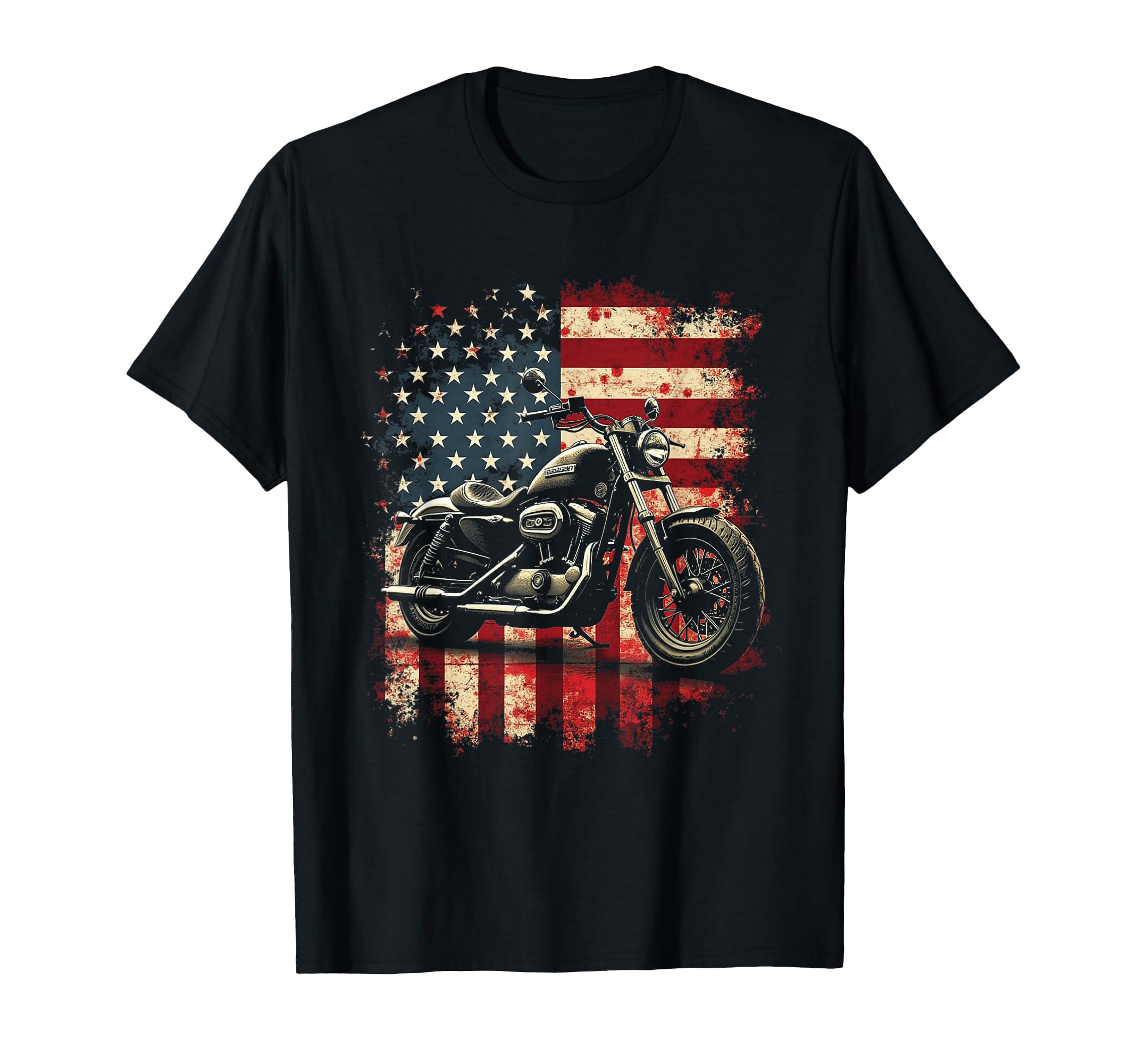 Motorcycle Flag Gift Sweatshirt - Streetwear Style for Adults - T-Shirt, Sweatshirt, Hoodie