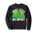 Small Steps Big Impact Mental Health Sweatshirt - Trendy Graphic for Adults - T-Shirt, Sweatshirt, Hoodie