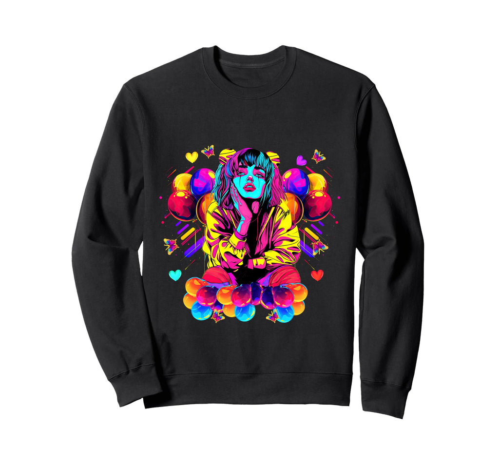 Streetwear Synthwave 80S 90S Sweatshirt - Streetwear Style for Adults - T-Shirt, Sweatshirt, Hoodie
