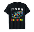 Its Ok To Be Different Autism Racing T-Shirt - Unique Graphic Men Women - T-Shirt, Sweatshirt, Hoodie