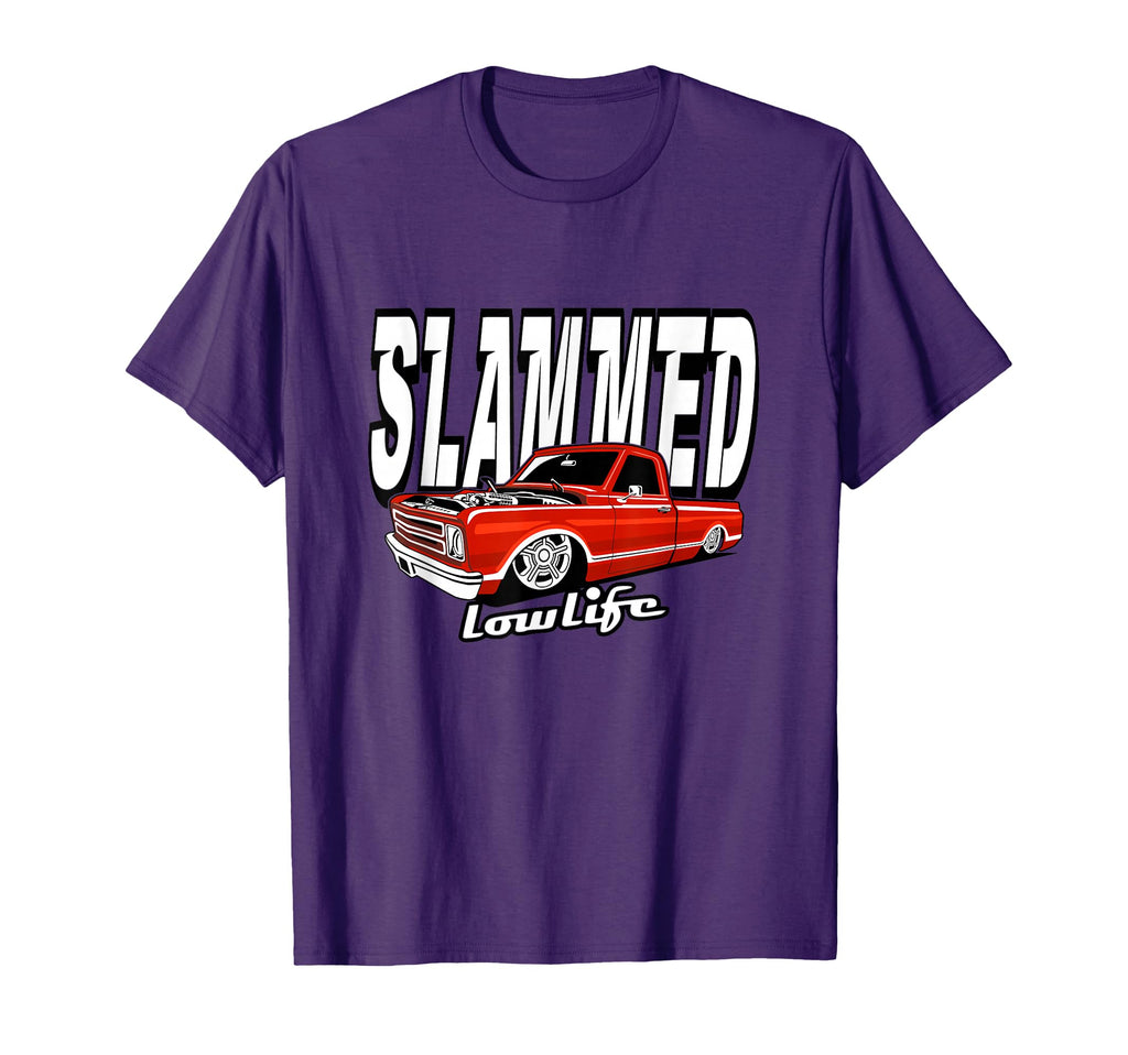 Slammed Custom Car Lowlife Lowered T-Shirt - Unique Graphic Men Women - T-Shirt, Sweatshirt, Hoodie