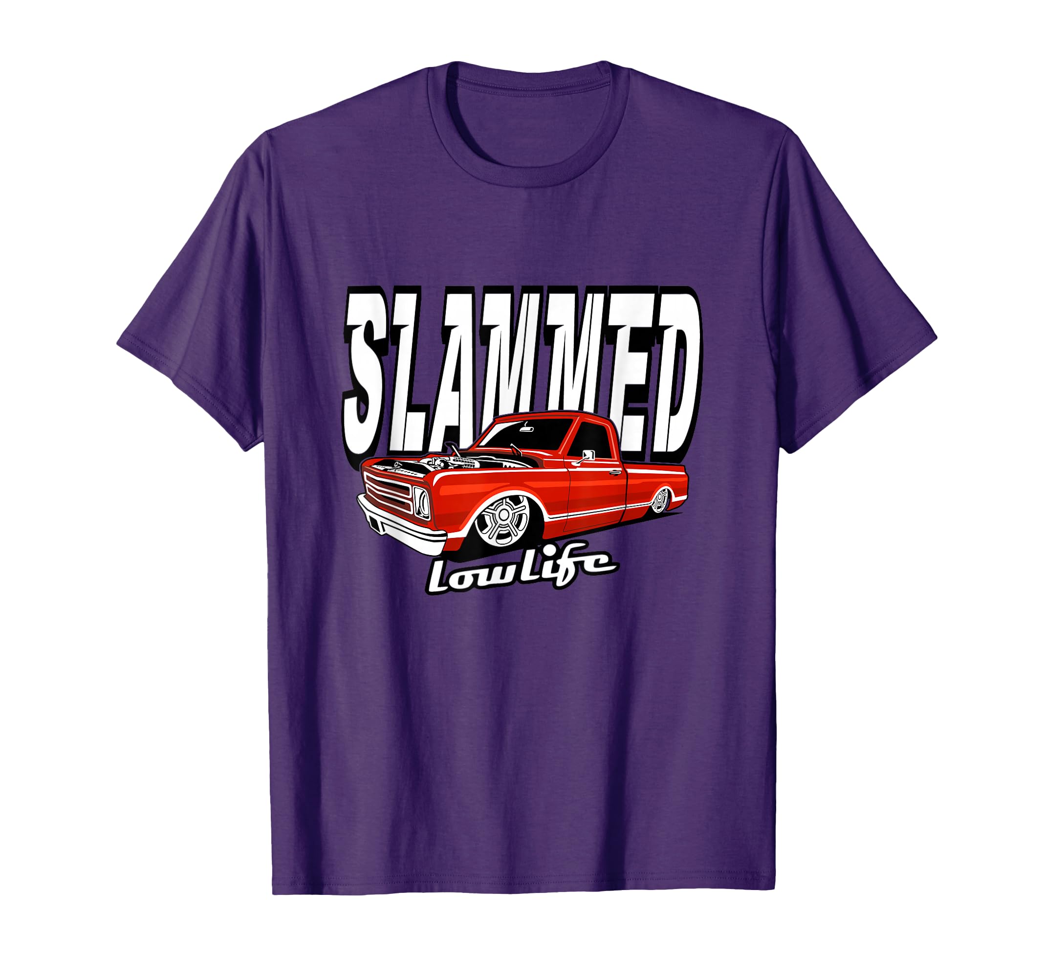 Slammed Custom Car Lowlife Lowered T-Shirt - Unique Graphic Men Women - T-Shirt, Sweatshirt, Hoodie
