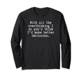 Witty Overthinker Funny Self T-Shirt - Minimalist Print for Adults - T-Shirt, Sweatshirt, Hoodie