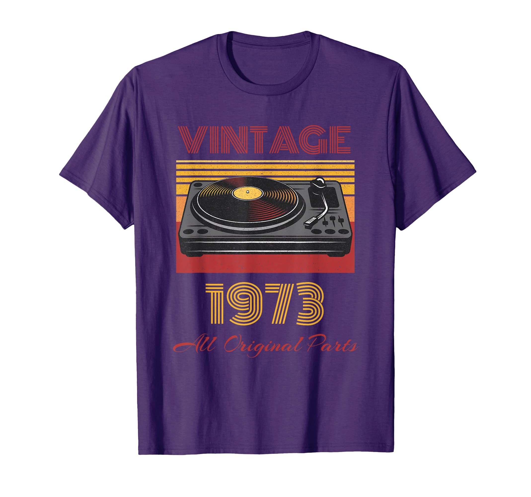Vinyl Record Collector 1973 Old T-Shirt - Fun Novelty Design for Adults - T-Shirt, Sweatshirt, Hoodie