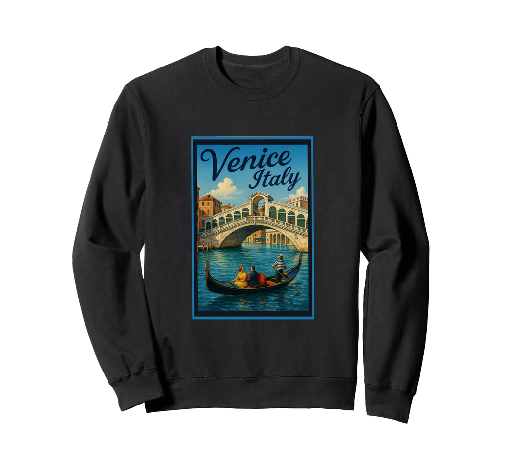 Venice Italy 50S Travel Tourist Sweatshirt - Fun Novelty Design Men Women - T-Shirt, Sweatshirt, Hoodie