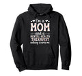 Im Mom And Mental Health Therapist Mental Hoodie - Minimalist Print Unisex - T-Shirt, Sweatshirt, Hoodie