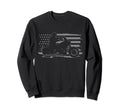 Patriotic Motorcycle American Us Flag Sweatshirt - Streetwear Style Unisex - T-Shirt, Sweatshirt, Hoodie