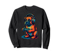 Boxer Dog Gamer Gaming Dog Lover Sweatshirt - Fun Novelty Design Unisex - T-Shirt, Sweatshirt, Hoodie