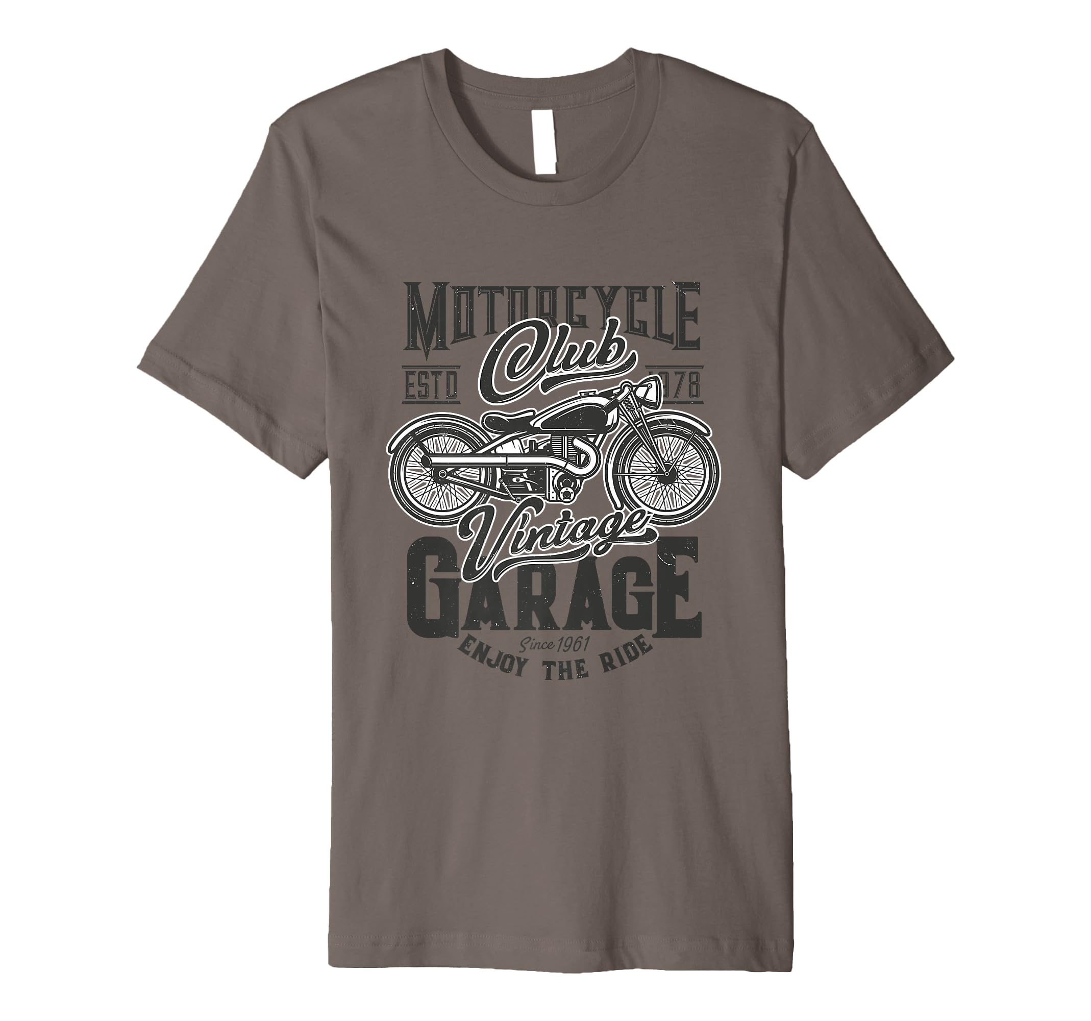 Garage Motorcycle 1961 And T-Shirt - Novelty Apparel Unisex - T-Shirt, Sweatshirt, Hoodie