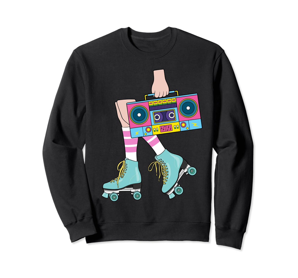 Roller Skating 80S Roller Funny Sweatshirt - Streetwear Style Unisex - T-Shirt, Sweatshirt, Hoodie