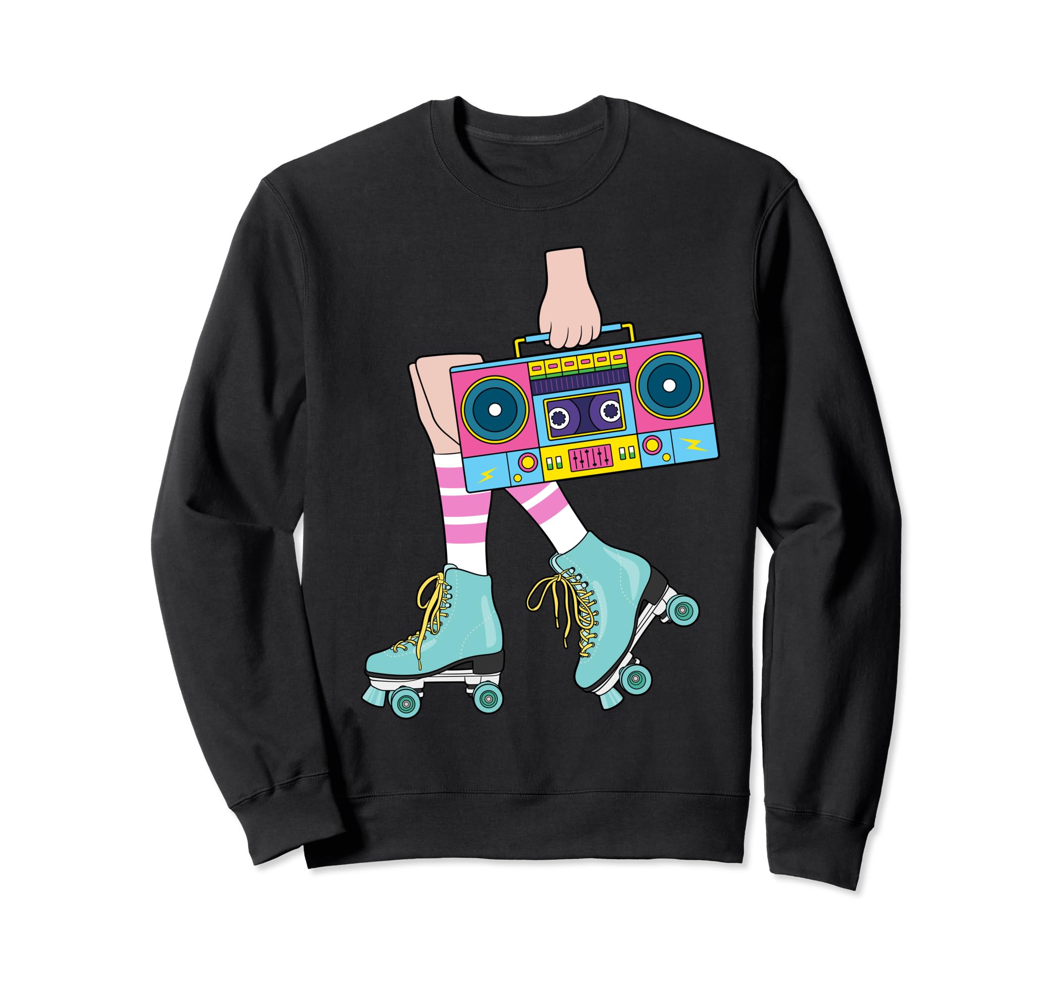 Roller Skating 80S Roller Funny Sweatshirt - Streetwear Style Unisex - T-Shirt, Sweatshirt, Hoodie