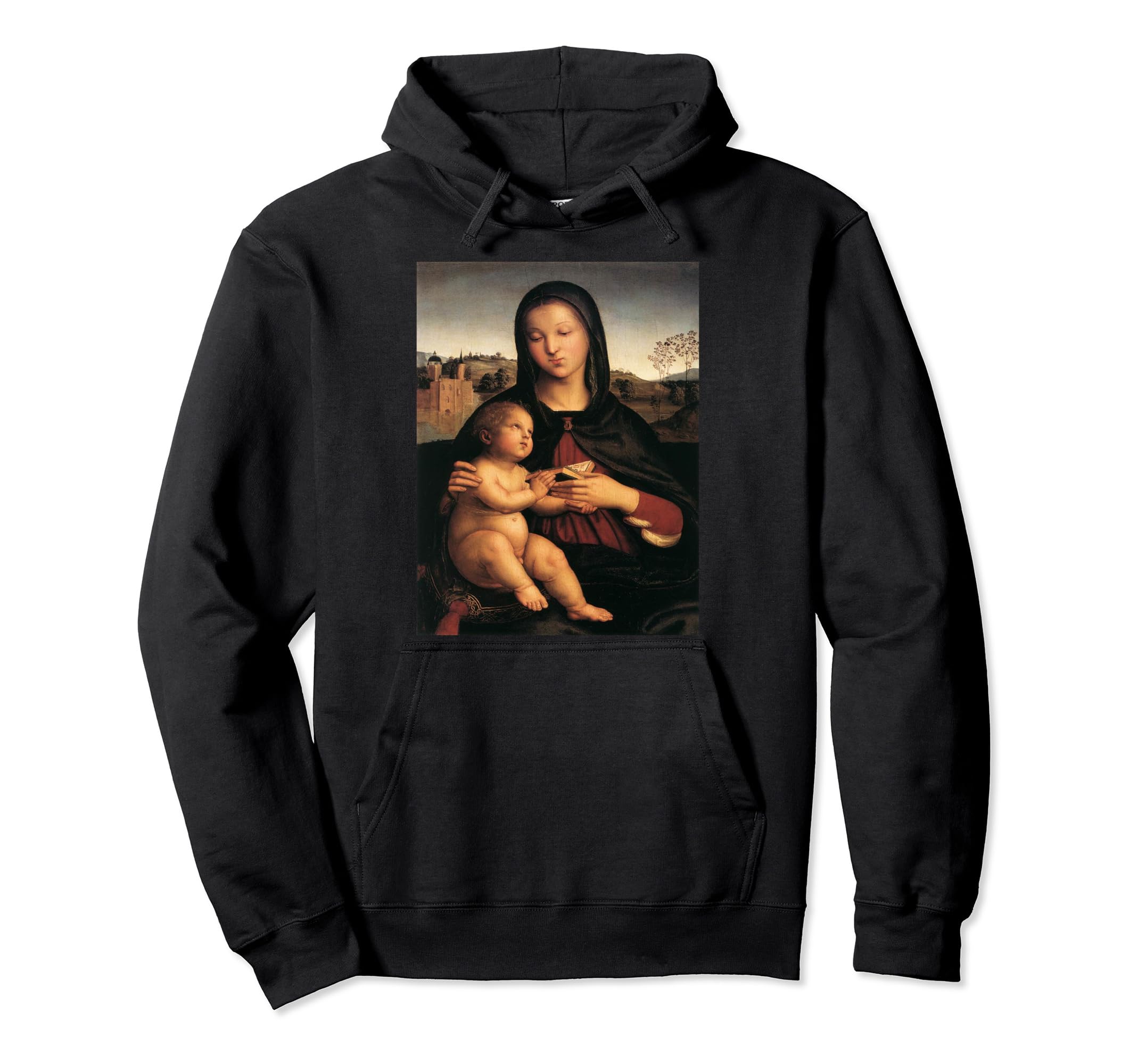Raphaels Madonna And Child Book Hoodie - Casual Everyday Wear Unisex - T-Shirt, Sweatshirt, Hoodie