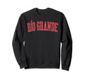 R O Grande Pr Distressed Red Varsity Sweatshirt - Novelty Apparel Unisex - T-Shirt, Sweatshirt, Hoodie