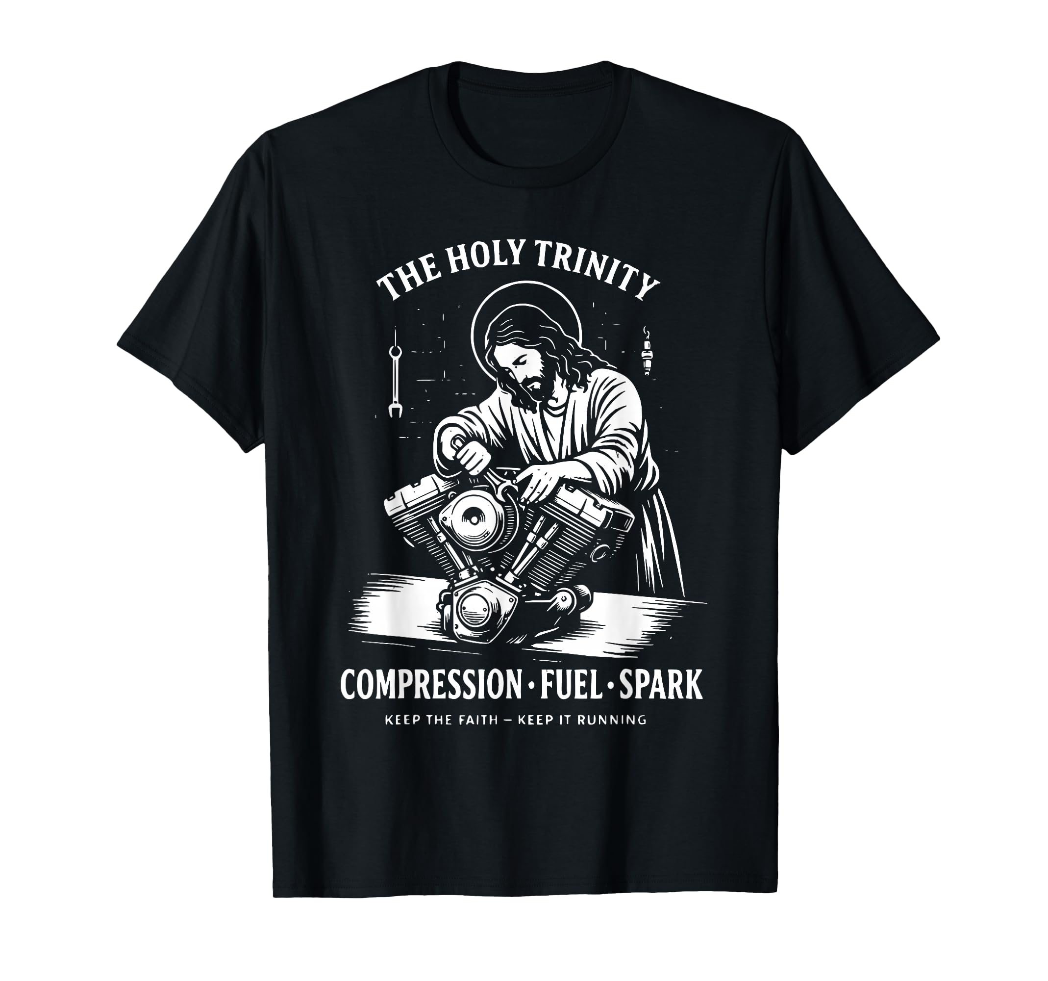 Holy Trinity Compression Fuel Spark T-Shirt - Streetwear Style for Adults - T-Shirt, Sweatshirt, Hoodie