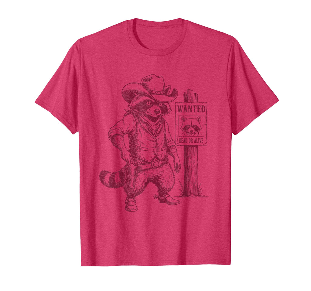 Raccoon Cowboy Western Outlaw T-Shirt - Trendy Graphic Unisex - T-Shirt, Sweatshirt, Hoodie