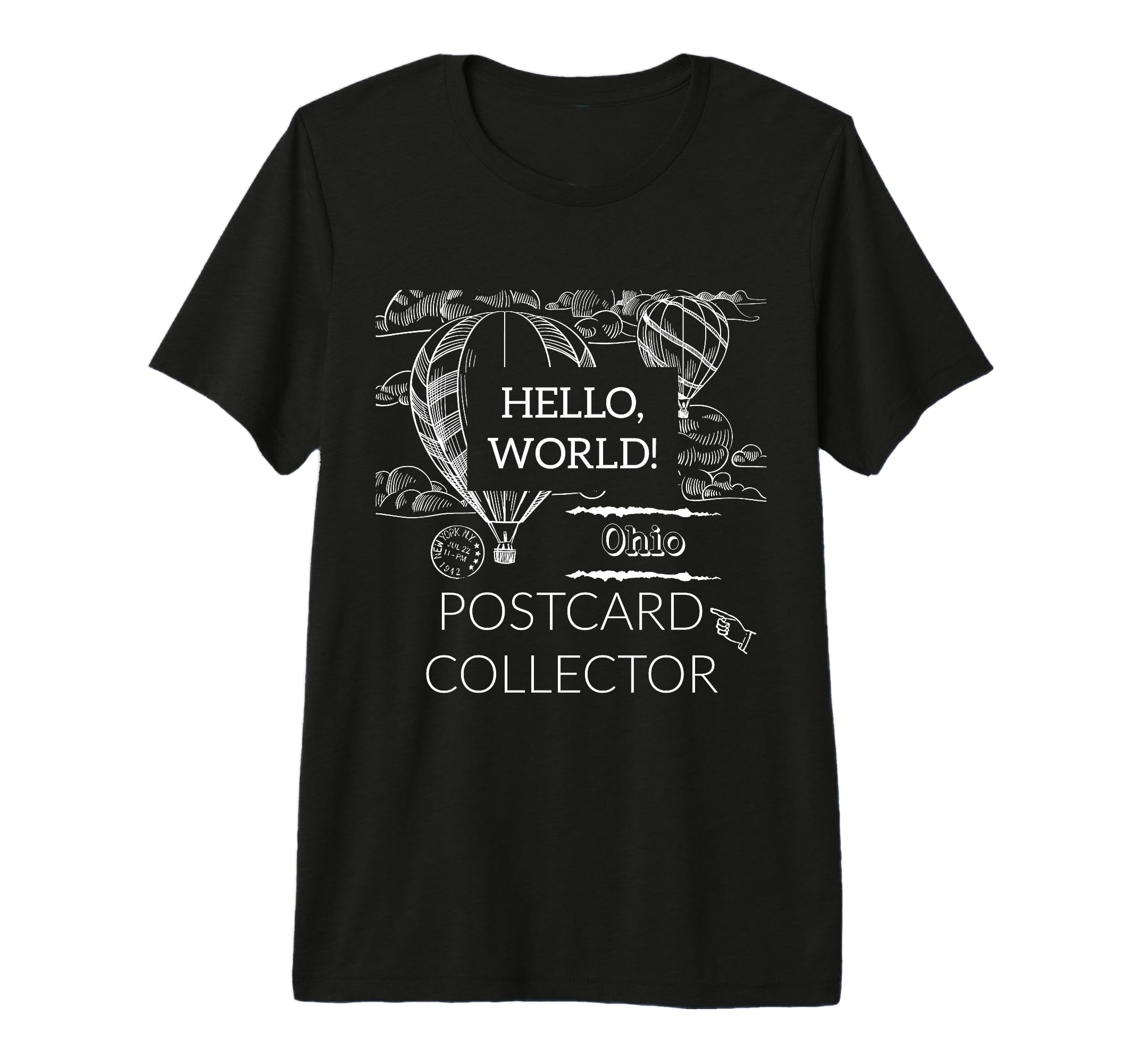 Postcard Collector Deltiologist T-Shirt - Fun Novelty Design for Adults - T-Shirt, Sweatshirt, Hoodie