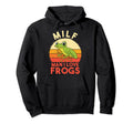 Milf I Love Frogs Frog Amphibian Sunset Hoodie - Graphic Print Unisex - T-Shirt, Sweatshirt, Hoodie