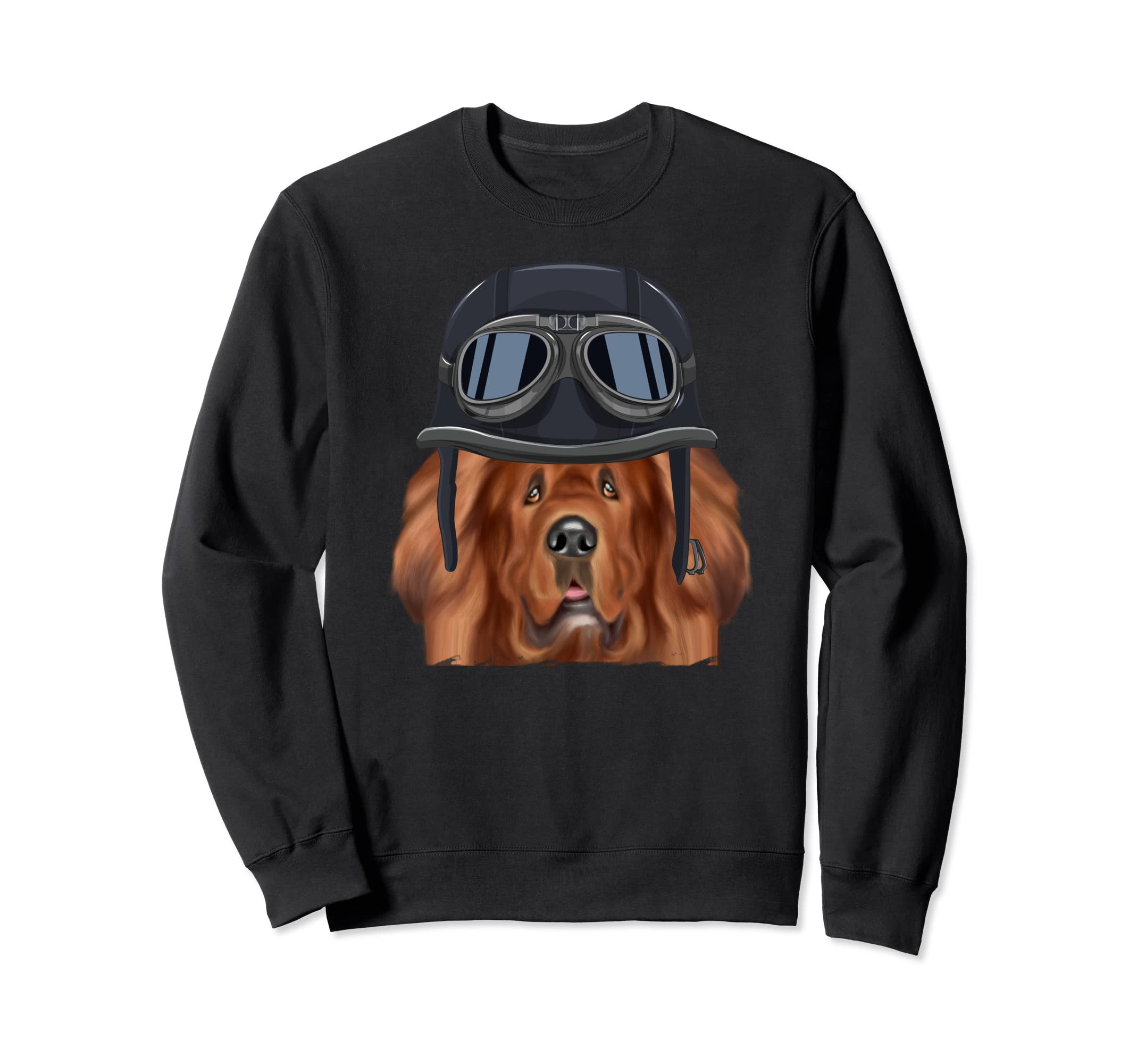 Funny Motorcycle Helmet Tibetan Sweatshirt - Casual Everyday Wear Unisex - T-Shirt, Sweatshirt, Hoodie