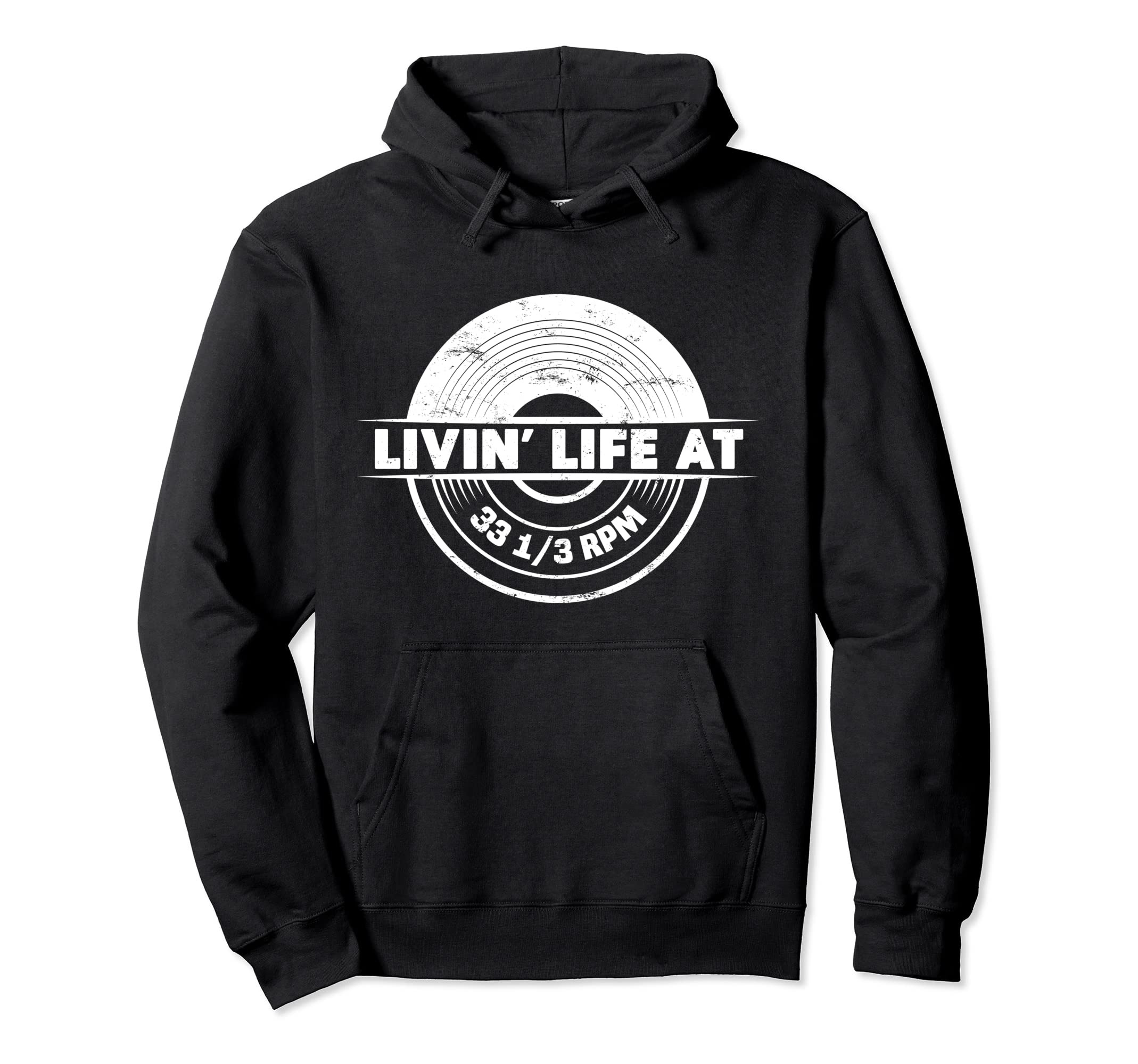 Vinyl Junkie Record Collector Music Hoodie - Fun Novelty Design Men Women - T-Shirt, Sweatshirt, Hoodie