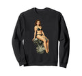 Pinup Panhead Motor Bikini Art Sweatshirt - Novelty Apparel Men Women - T-Shirt, Sweatshirt, Hoodie