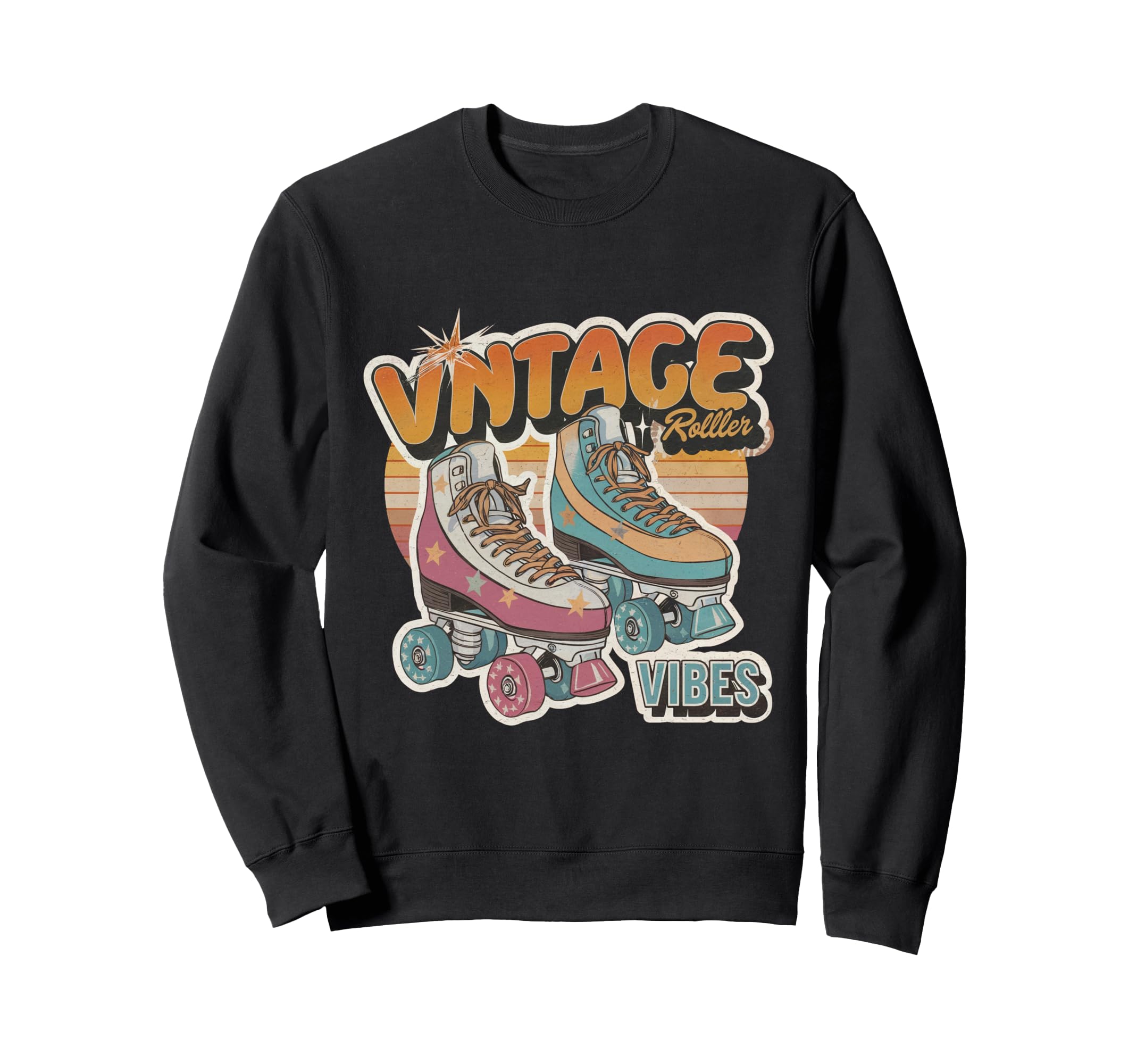 Roller Skates Vibes Sweatshirt - Fun Novelty Design Men Women - T-Shirt, Sweatshirt, Hoodie