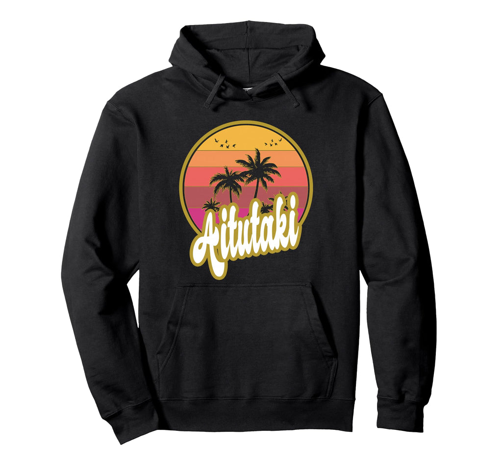 Aitutaki Cook Islands Beach Sunset Hoodie - Fun Novelty Design Unisex - T-Shirt, Sweatshirt, Hoodie