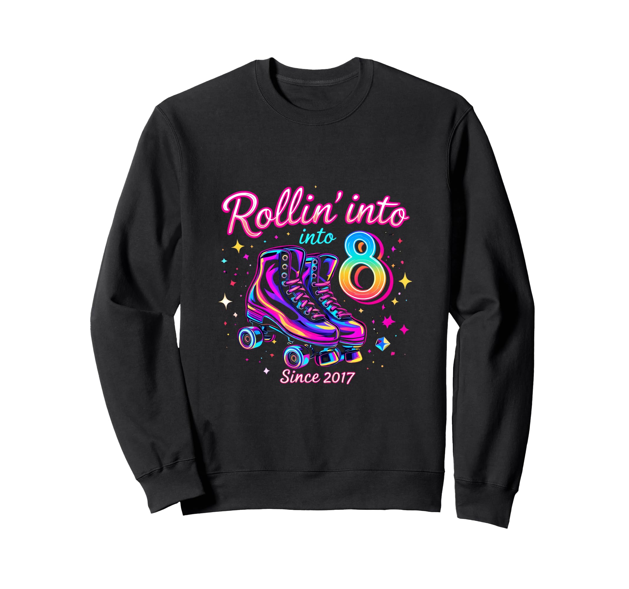 Colorful Roller Skates Awesome Sweatshirt - Novelty Apparel for Adults - T-Shirt, Sweatshirt, Hoodie