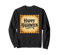 Happy Halloween Typography Sweatshirt - Aesthetic Graphic for Adults - T-Shirt, Sweatshirt, Hoodie