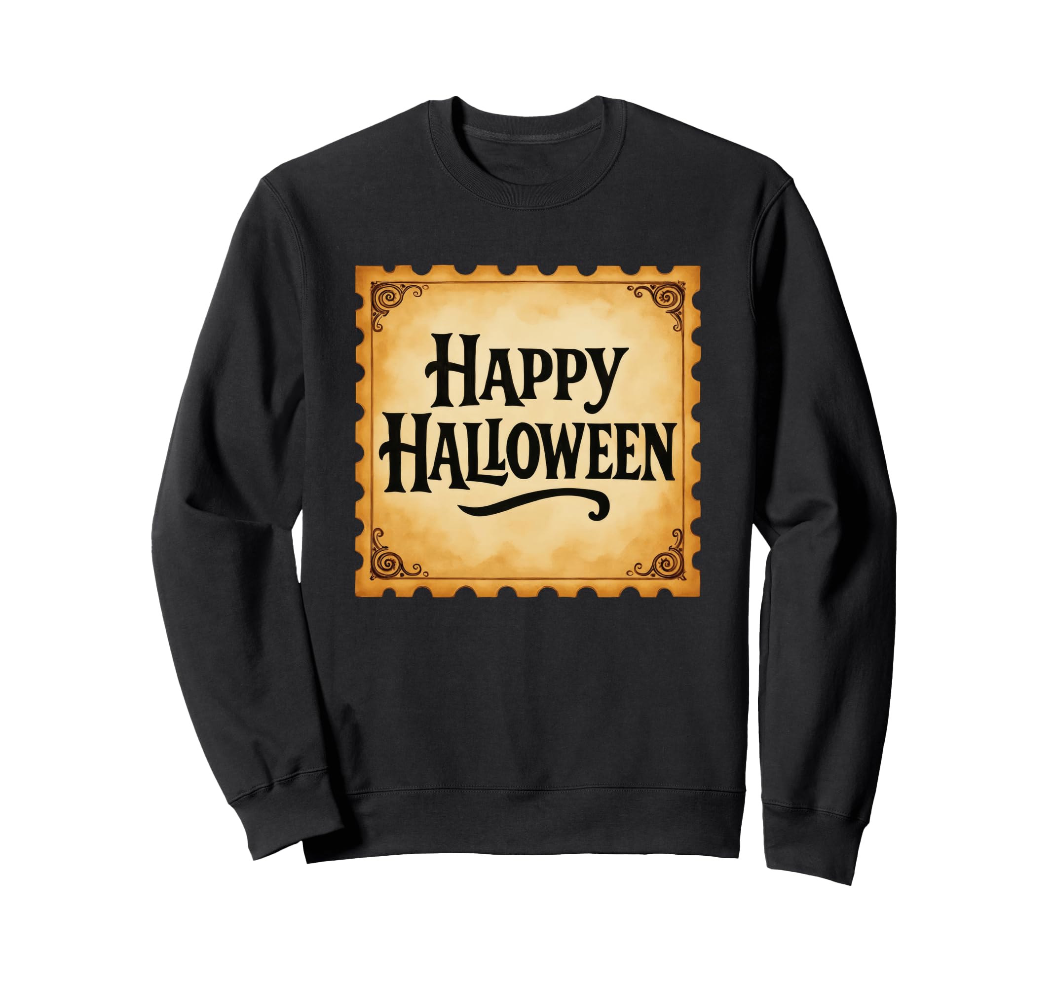 Happy Halloween Typography Sweatshirt - Streetwear Style Unisex - T-Shirt, Sweatshirt, Hoodie