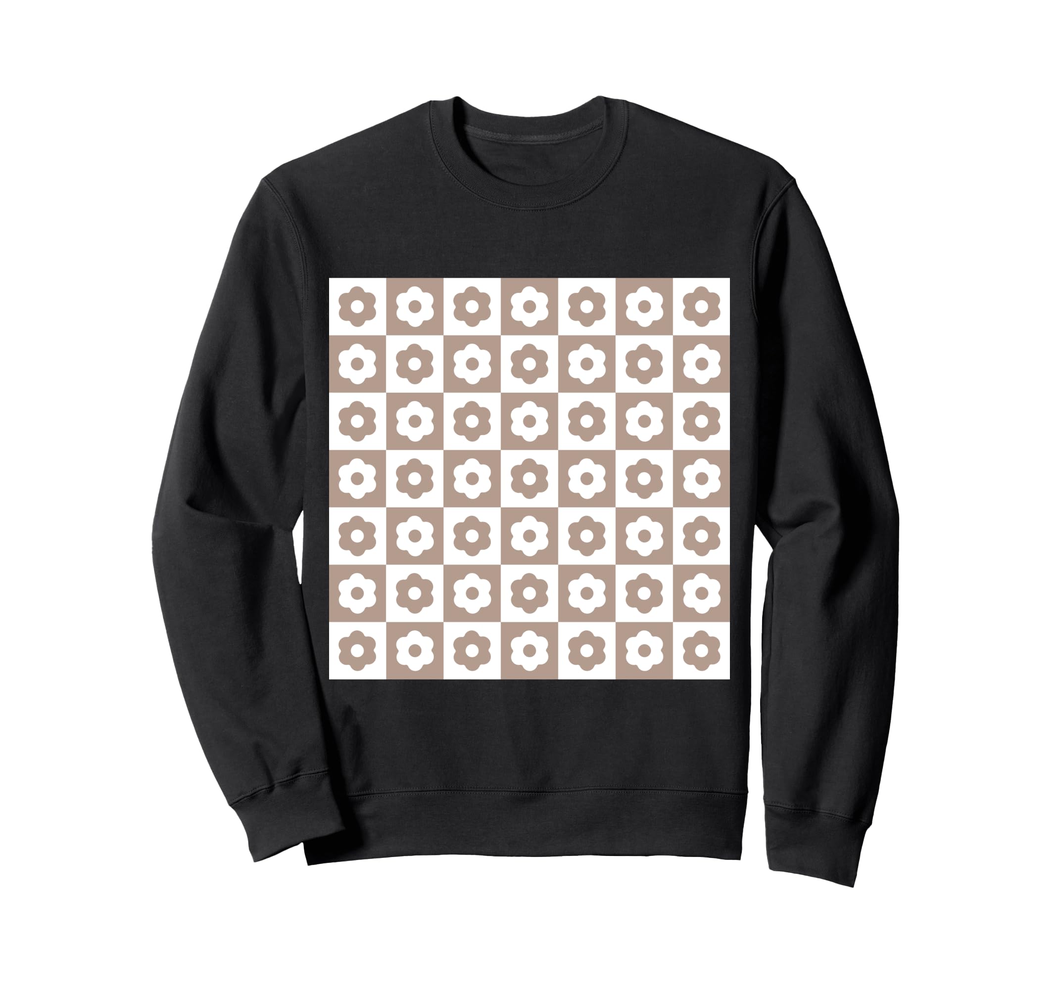 Aesthetic Pastel Brown Flower Sweatshirt - Aesthetic Graphic Unisex - T-Shirt, Sweatshirt, Hoodie