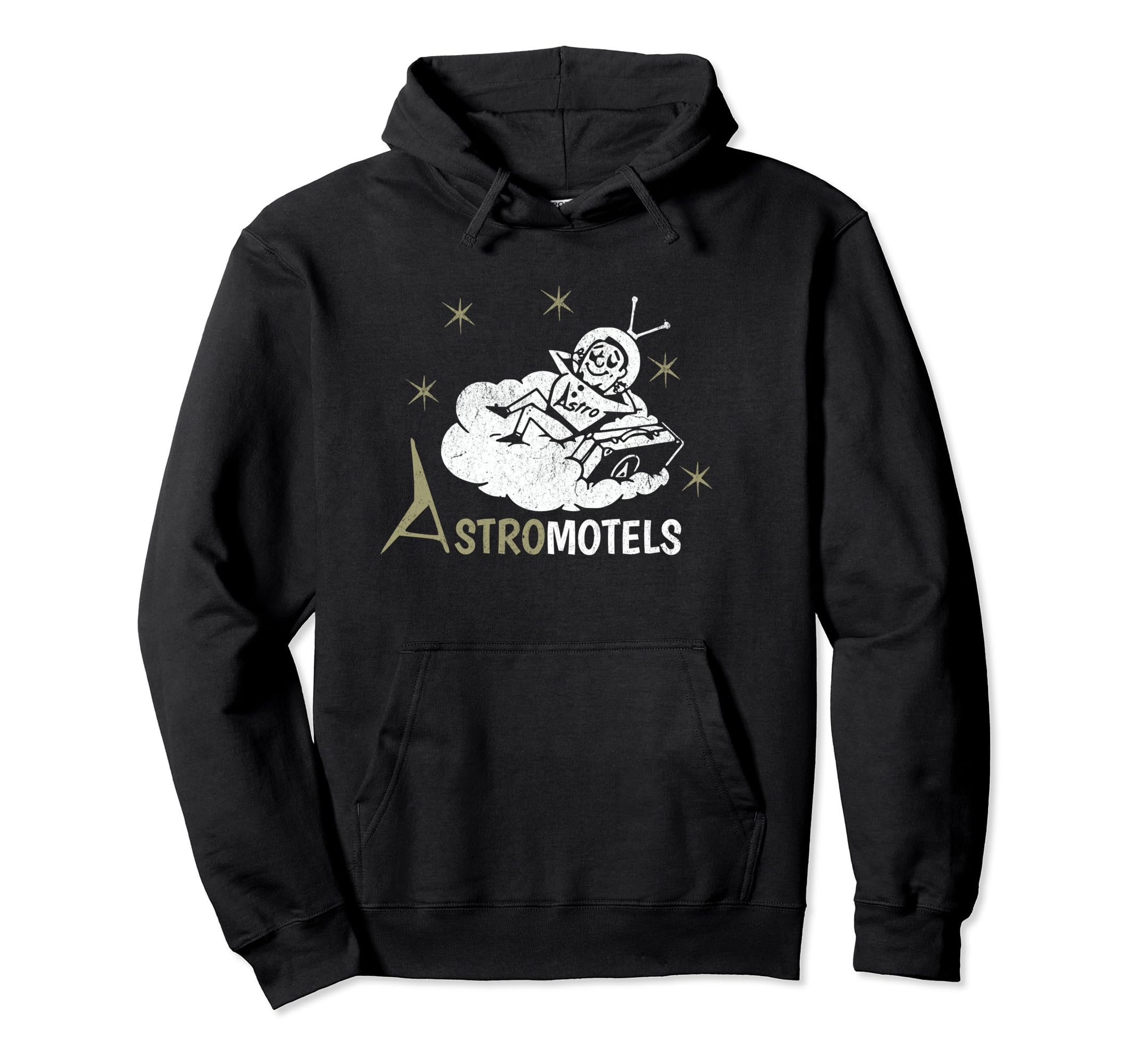 Hotel Matchbook Astro Motels 50S Hoodie - Fun Novelty Design Men Women - T-Shirt, Sweatshirt, Hoodie