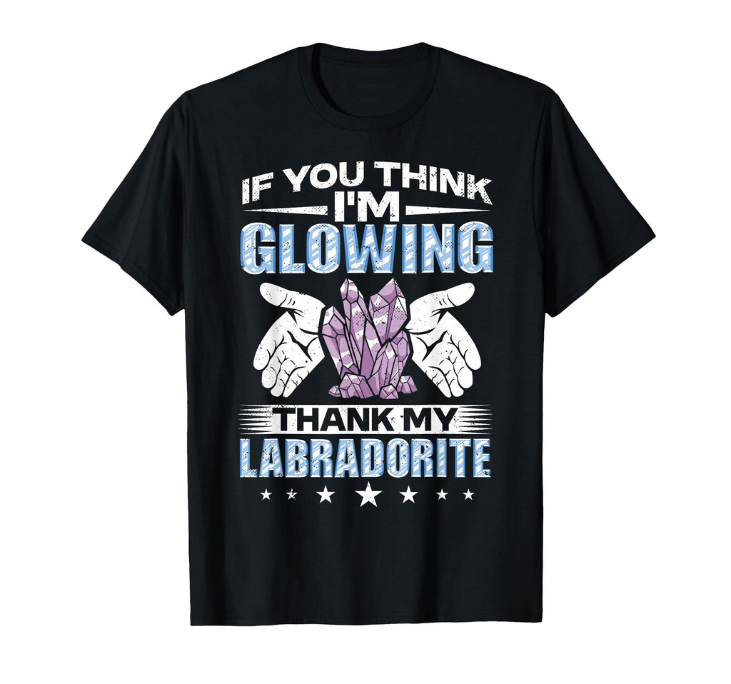 Crystal Healing Labradorite Glow T-Shirt - Custom Art Print Unisex - T-Shirt, Sweatshirt, Hoodie