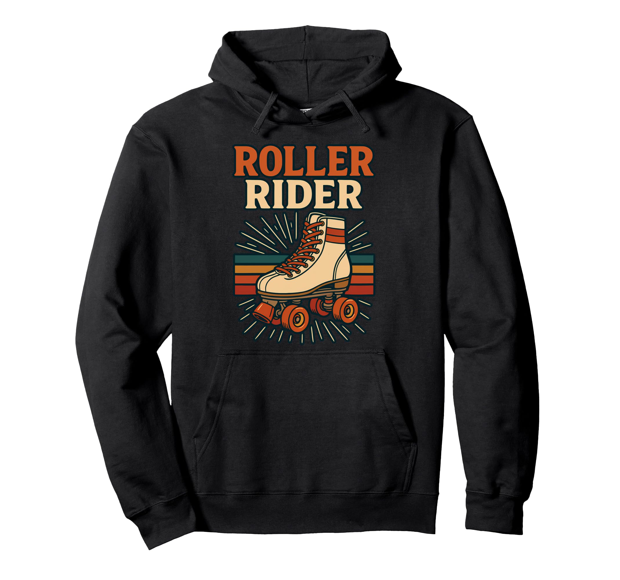 Roller Rider Roller Skating Hoodie - Fun Novelty Design Men Women - T-Shirt, Sweatshirt, Hoodie