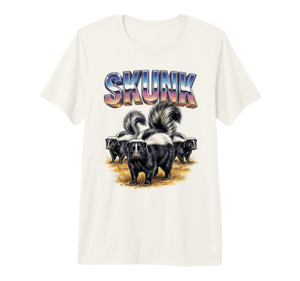 Skunk 70S 90S Skunk Animal Lover T-Shirt - Novelty Apparel for Adults - T-Shirt, Sweatshirt, Hoodie