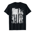 Motorcycle Detailed American Flag T-Shirt - Fun Novelty Design Unisex - T-Shirt, Sweatshirt, Hoodie