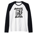 Anti Social Butterfly Raglan Baseball T-Shirt - Unique Graphic Men Women - T-Shirt, Sweatshirt, Hoodie