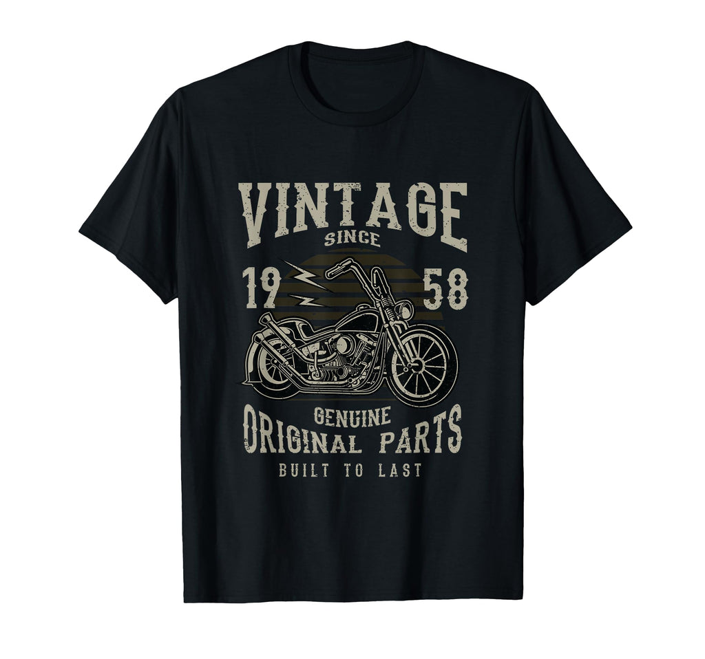 60Th Birthday 1958 Motorcycle Chopper T-Shirt - Graphic Print for Adults - T-Shirt, Sweatshirt, Hoodie